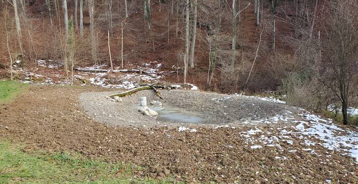 Neuer Weiher in der Tüüfels-Chuchi